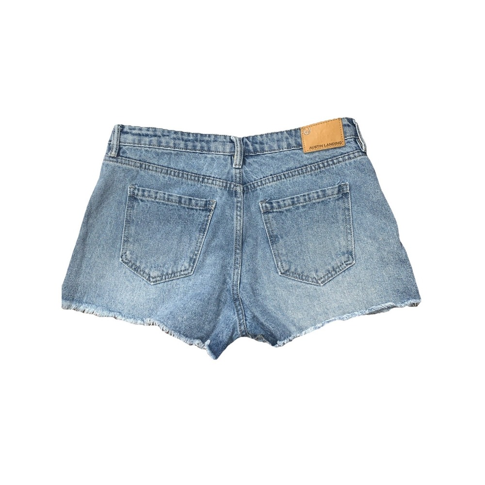 Austin Landing Micro‎ Denim Shorts 13/31 Western Buckles Y2K Cowgirl Festival